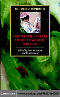 Cover image: The Cambridge Companion to Nineteenth-Century American Women's Writing 9780521660037