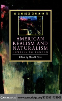 Cover image: The Cambridge Companion to American Realism and Naturalism 9780521438766