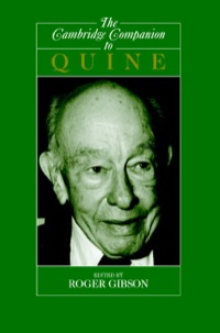Imagen de portada: The Cambridge Companion to Quine 9780521630566