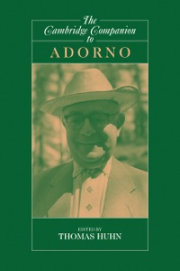 Cover image: The Cambridge Companion to Adorno 9780521772891