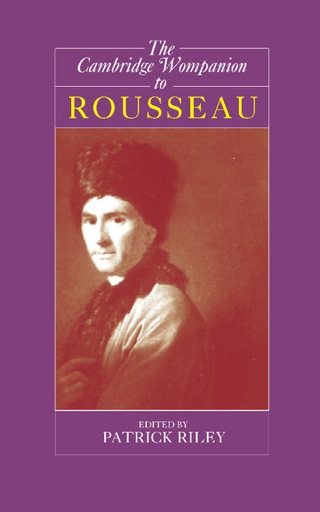 Imagen de portada: The Cambridge Companion to Rousseau 9780521572651