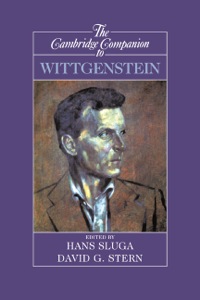 Cover image: The Cambridge Companion to Wittgenstein 9780521465915