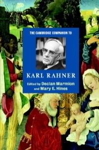 Cover image: The Cambridge Companion to Karl Rahner 9780521832885