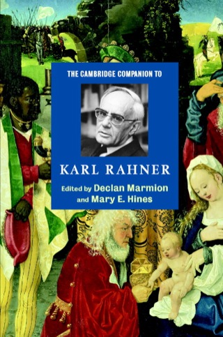 Cover image: The Cambridge Companion to Karl Rahner 9780521832885