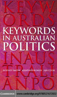 Imagen de portada: Keywords in Australian Politics 1st edition 9780521672832