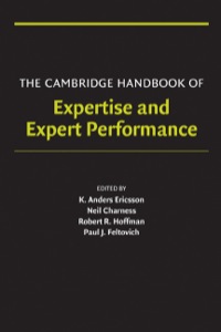 Imagen de portada: The Cambridge Handbook of Expertise and Expert Performance 9780521840972