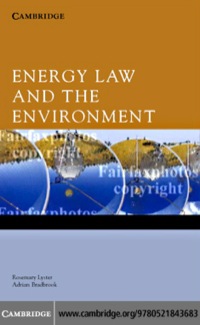 Imagen de portada: Energy Law and the Environment 1st edition 9780521843683
