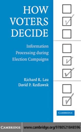 Cover image: How Voters Decide 1st edition 9780521848596