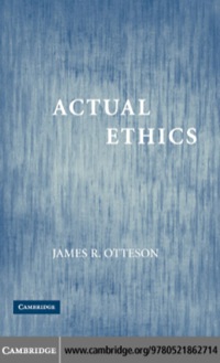 صورة الغلاف: Actual Ethics 1st edition 9780521862714