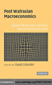 表紙画像: Post Walrasian Macroeconomics 1st edition 9780521865487