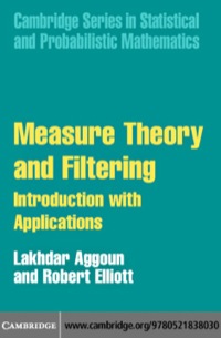 Cover image: Measure Theory and Filtering 1st edition 9780521838030