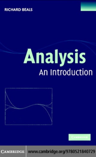 Immagine di copertina: Analysis 1st edition 9780521600477