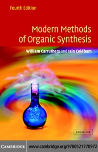 Omslagafbeelding: Modern Methods of Organic Synthesis 4th edition 9780521778305