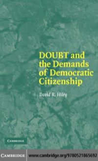صورة الغلاف: Doubt and the Demands of Democratic Citizenship 1st edition 9780521865692