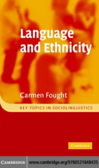 Immagine di copertina: Language and Ethnicity 1st edition 9780521848435