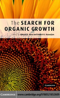Titelbild: The Search for Organic Growth 1st edition 9780521852609