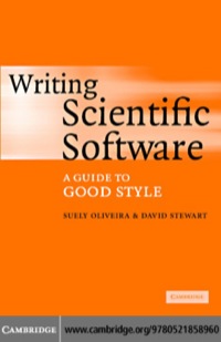 Cover image: Writing Scientific Software 1st edition 9780521675956