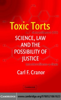 صورة الغلاف: Toxic Torts 1st edition 9780521861823