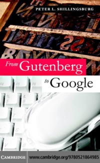 صورة الغلاف: From Gutenberg to Google 1st edition 9780521864985