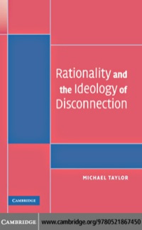 Cover image: Rationality and the Ideology of Disconnection 1st edition 9780521867450