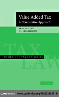 Cover image: Value Added Tax 1st edition 9780521851121