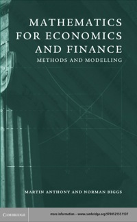 Imagen de portada: Mathematics for Economics and Finance 9780521559133