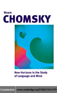 صورة الغلاف: New Horizons in the Study of Language and Mind 1st edition 9780521651479