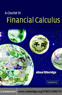 Omslagafbeelding: A Course in Financial Calculus 1st edition 9780521813853