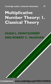 Cover image: Multiplicative Number Theory I 9780521849036