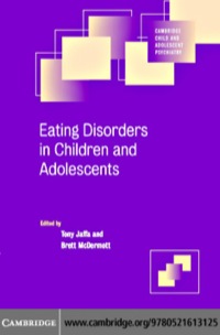 Titelbild: Eating Disorders in Children and Adolescents 1st edition 9780521613125