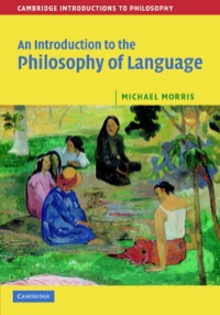 Cover image: An Introduction to the Philosophy of Language 9780521842150
