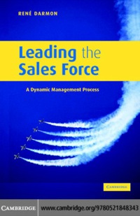 Imagen de portada: Leading the Sales Force 1st edition 9780521848343