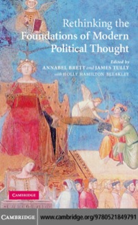 Imagen de portada: Rethinking The Foundations of Modern Political Thought 1st edition 9780521849791