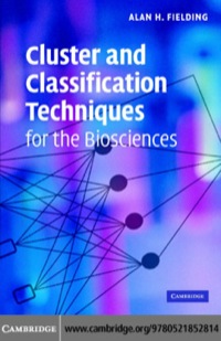 Imagen de portada: Cluster and Classification Techniques for the Biosciences 1st edition 9780521852814