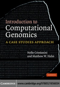 表紙画像: Introduction to Computational Genomics 1st edition 9780521671910
