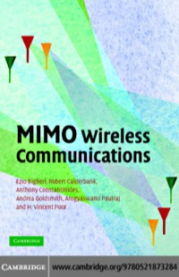 Cover image: MIMO Wireless Communications 1st edition 9780521873284
