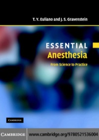 Imagen de portada: Essential Anesthesia 1st edition 9780521536004