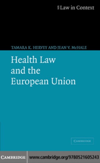 Cover image: Health Law and the European Union 1st edition 9780521605243