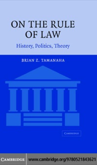 صورة الغلاف: On the Rule of Law 1st edition 9780521843621