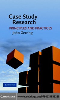 Cover image: Case Study Research 1st edition 9780521859288