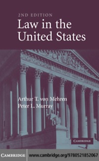 Imagen de portada: Law in the United States 2nd edition 9780521852067