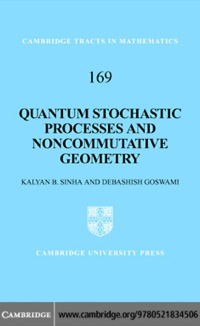 Imagen de portada: Quantum Stochastic Processes and Noncommutative Geometry 1st edition 9780521834506