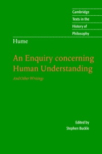 Imagen de portada: Hume: An Enquiry Concerning Human Understanding 9780521843409