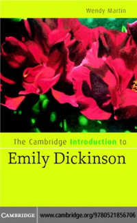 Cover image: The Cambridge Introduction to Emily Dickinson 1st edition 9780521856706