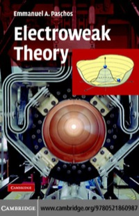 Imagen de portada: Electroweak Theory 1st edition 9780521860987
