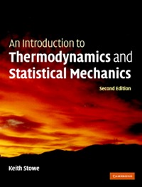 Omslagafbeelding: An Introduction to Thermodynamics and Statistical Mechanics 2nd edition 9780521865579
