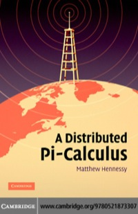 Titelbild: A Distributed Pi-Calculus 1st edition 9780521873307