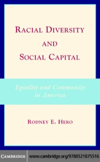 Omslagafbeelding: Racial Diversity and Social Capital 1st edition 9780521875516