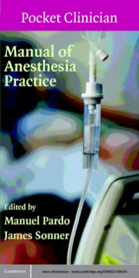 Imagen de portada: Manual of Anesthesia Practice 1st edition 9780521709354