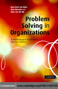 Titelbild: Problem Solving in Organizations 1st edition 9780521869768